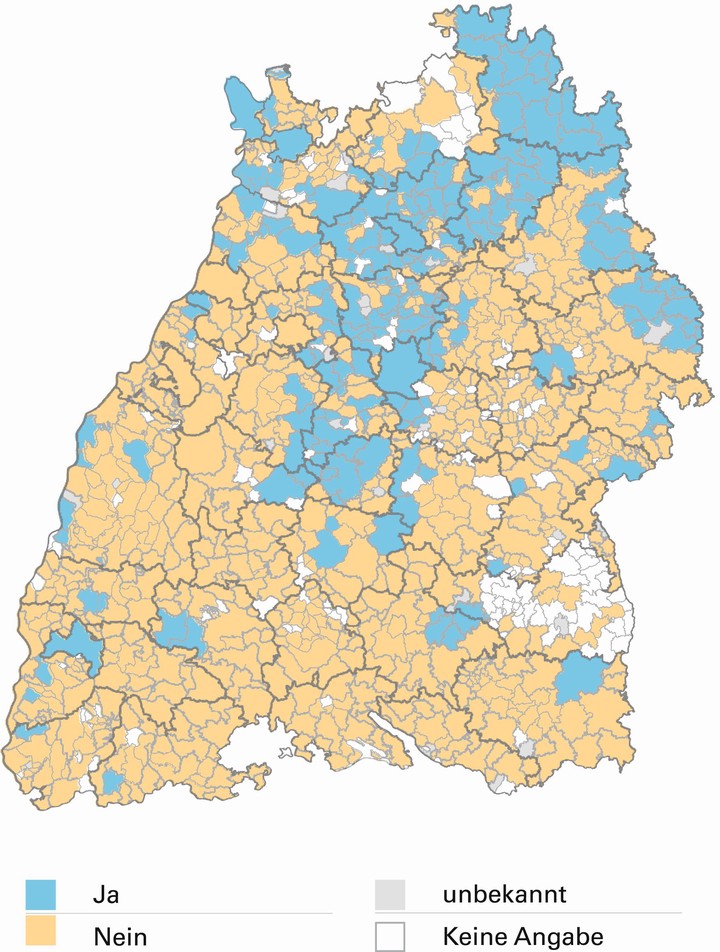 Wildtierbericht,2018, Brutverbreitung des Rebhuhns in Baden-Württemberg